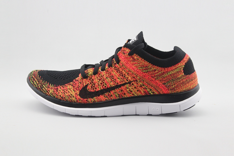 现货 限量正品 nike free 4.0 fl 彩虹赤足女子跑步鞋631050-009