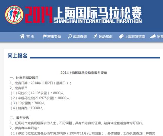 2014上海国际马拉松网页报名深度解析!_虎扑