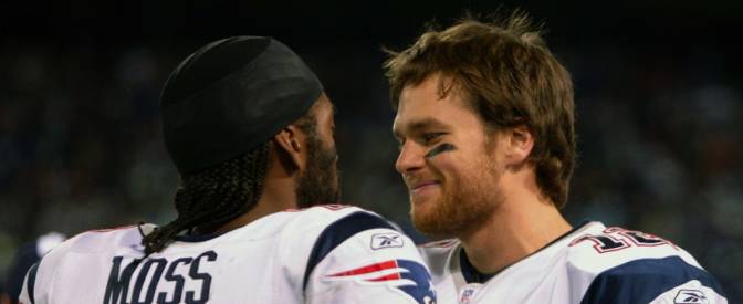 3,汤姆-布雷迪(tom brady,qb) & 兰迪-莫斯(randy moss,rr)