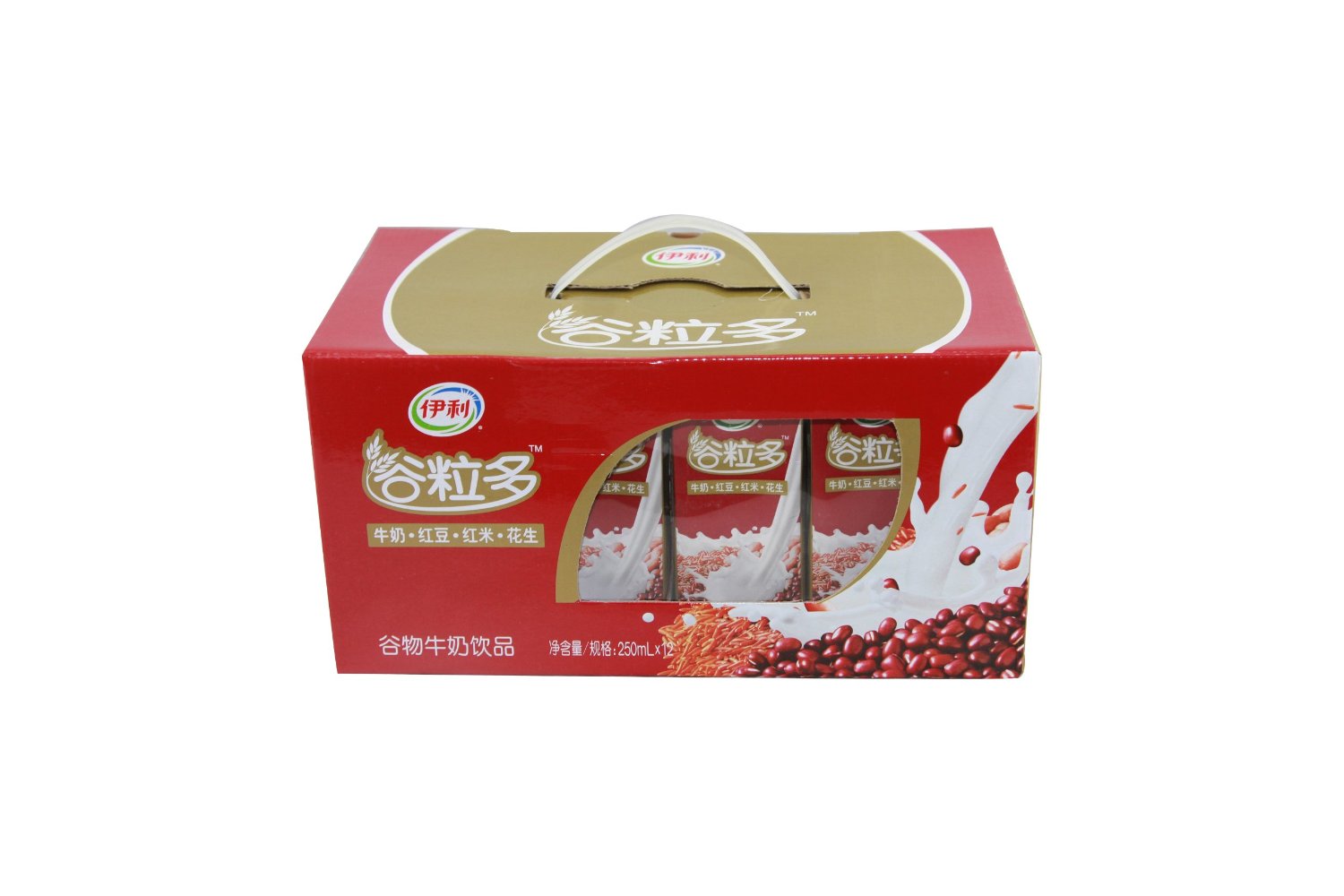 食品酒水  共 570 件商品  伊利 谷粒多红谷苗条礼盒装250ml*12,精选