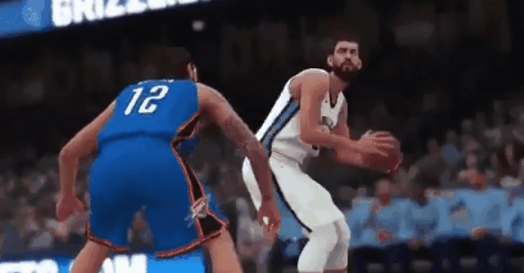 灰熊官方晒出小加索尔在2k宣传片中的低位脚步 - nba