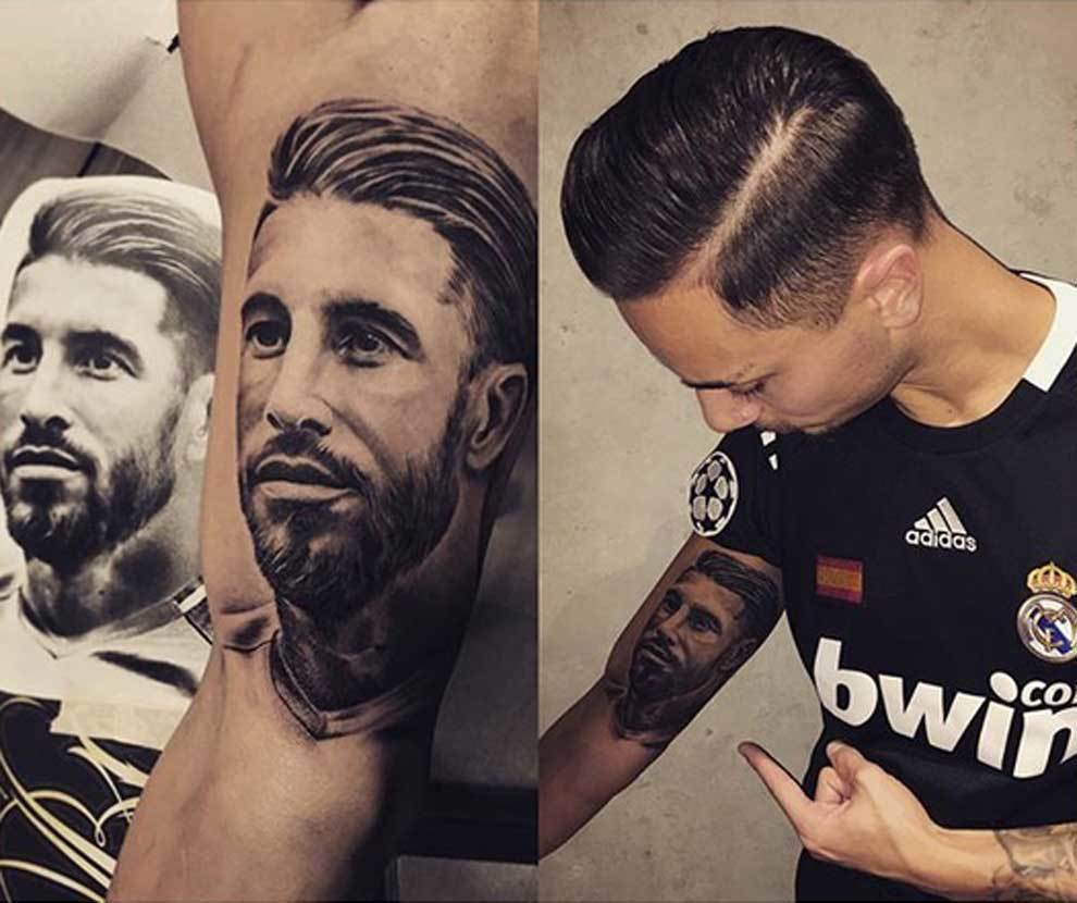 buff加成?拉莫斯在欧冠决赛前制作新纹身