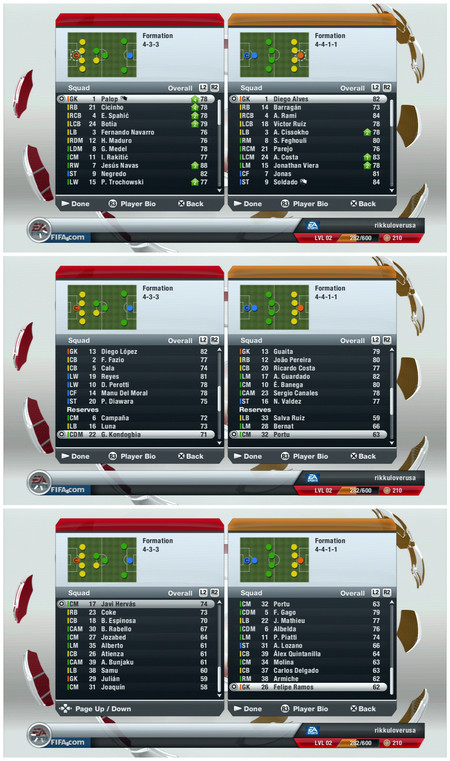 FIFA13实机数值:塞维利亚VS瓦伦西亚 - 虎扑足