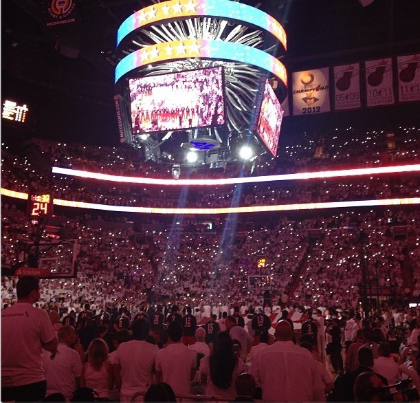 今晚的美航球馆