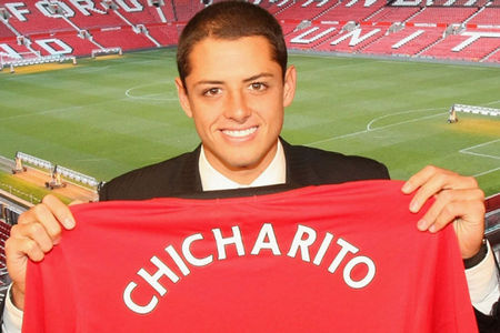 鲁尼的锋线搭档小豌豆埃尔南德斯.