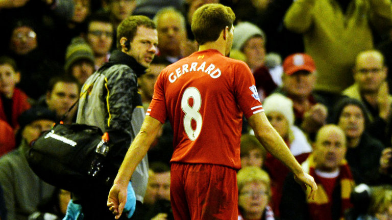 利物浦确认杰拉德休战4-6周错过魔鬼战役