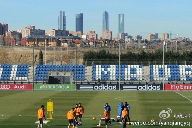 皇马球员在Valdebebas.