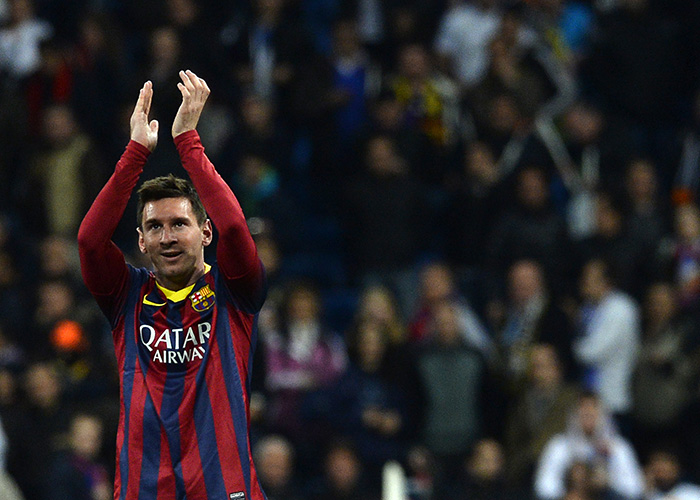 梅西帽子戏法助巴塞4-3险胜皇马 - 法新社中文体育网