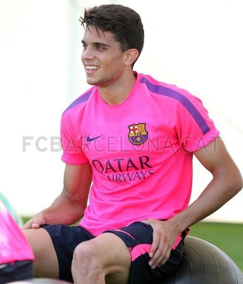 图片:巴尔特拉在昨天的训练中.