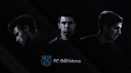 图片:内马尔、梅西和苏亚雷斯[.