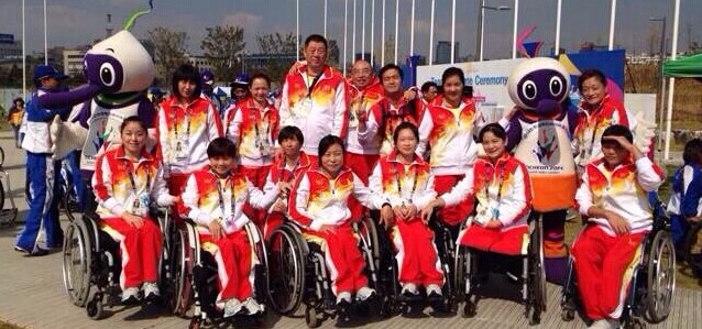 中国轮椅女篮大胜日本，获亚残运会金牌