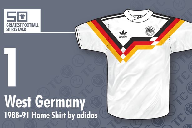 十大最佳设计球衣排行:西德榜首