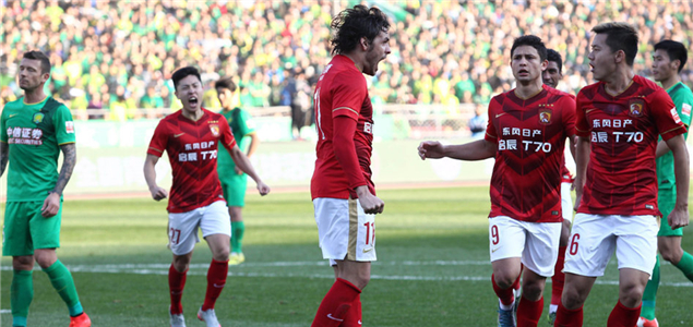 高拉特保利尼奥进球,恒大2-0胜国安夺冠_虎扑中国足球新声
