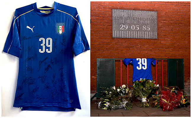 意大利退役39号球衣悼念海瑟尔惨案_虎扑国际足球新声