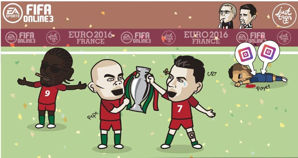 恭喜葡萄牙夺得欧洲杯冠军.
