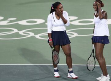 威廉姆斯姐妹组合止步网球女双首轮_虎扑奥运