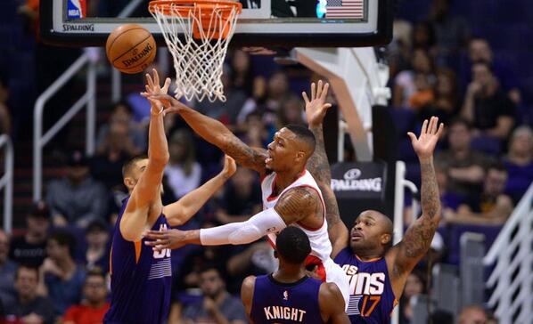 太阳开拓者昨日比赛最后2分钟有2次漏判_虎扑NBA新闻