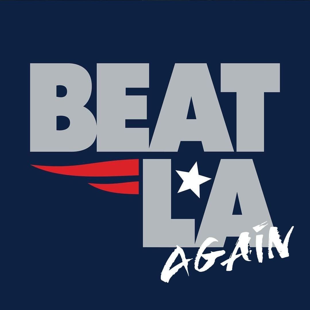 凯尔特人官方为爱国者加油:beat la