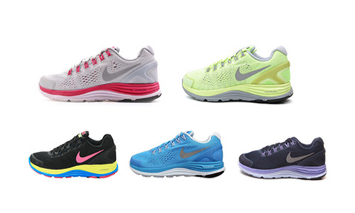 正品 耐克 LUNARGLIDE+ 4 女子跑步鞋524978-404-406-200-009-300