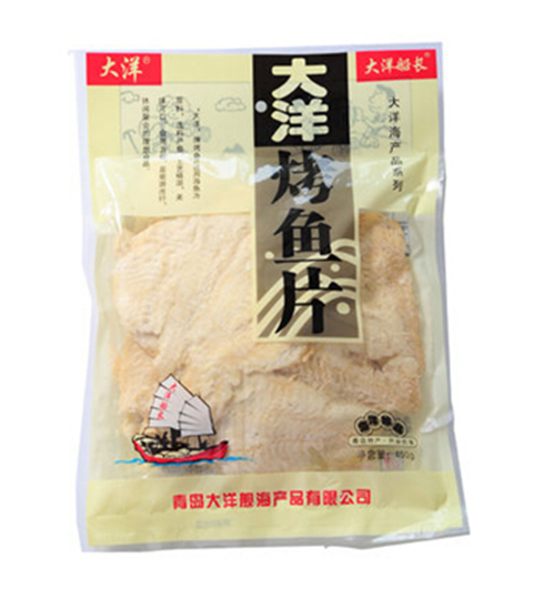 儿时美味!大洋 青岛特产烤鱼片400g