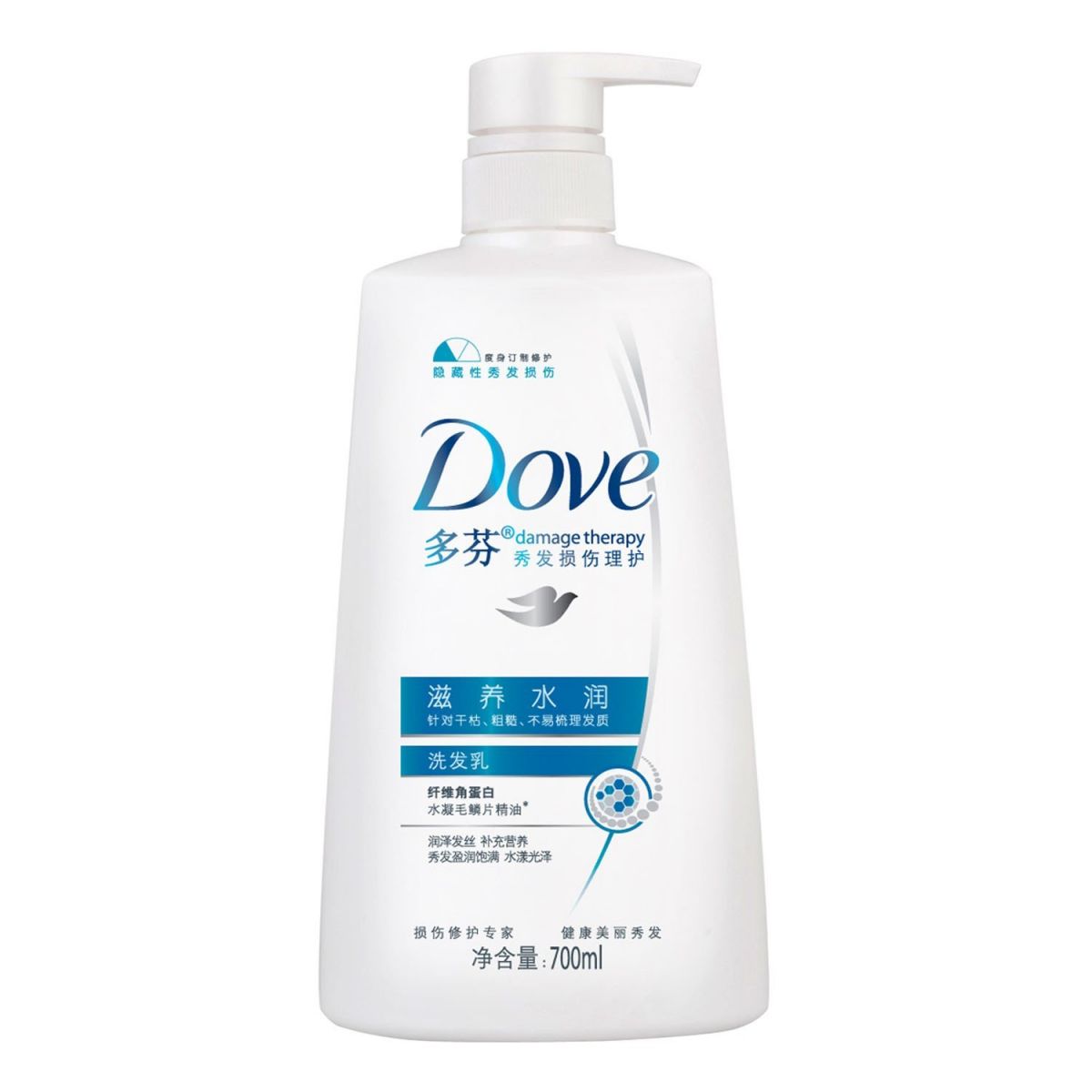 dove 多芬 滋养水润洗发乳700ml 4小瓶装