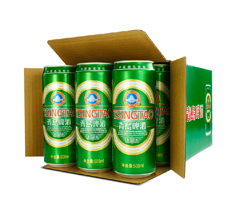 传世麦香!青岛啤酒 经典10度500ml*12听*2箱