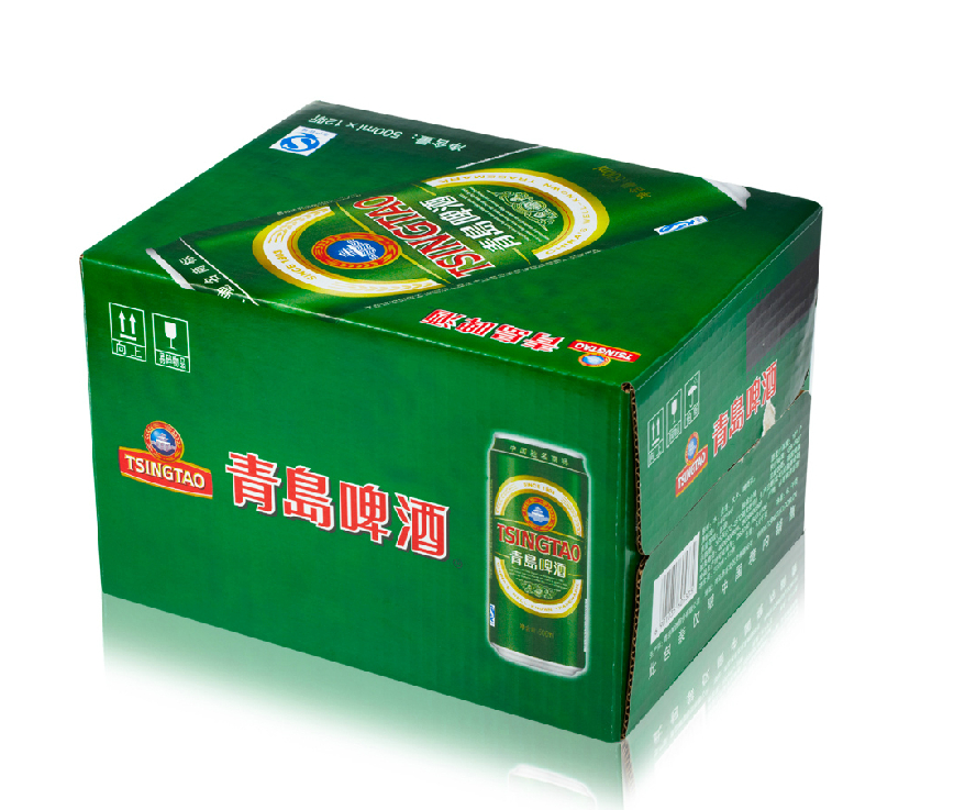 传世麦香!青岛啤酒 经典10度500ml*12听*2箱