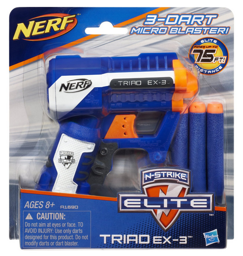 特别的凑单nerf热火精英系列玩具枪3颗泡沫子弹