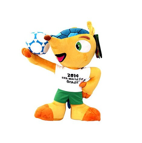 2014年巴西世界杯吉祥物福来哥3d玩偶 4个装 b款   亚马逊75元包邮