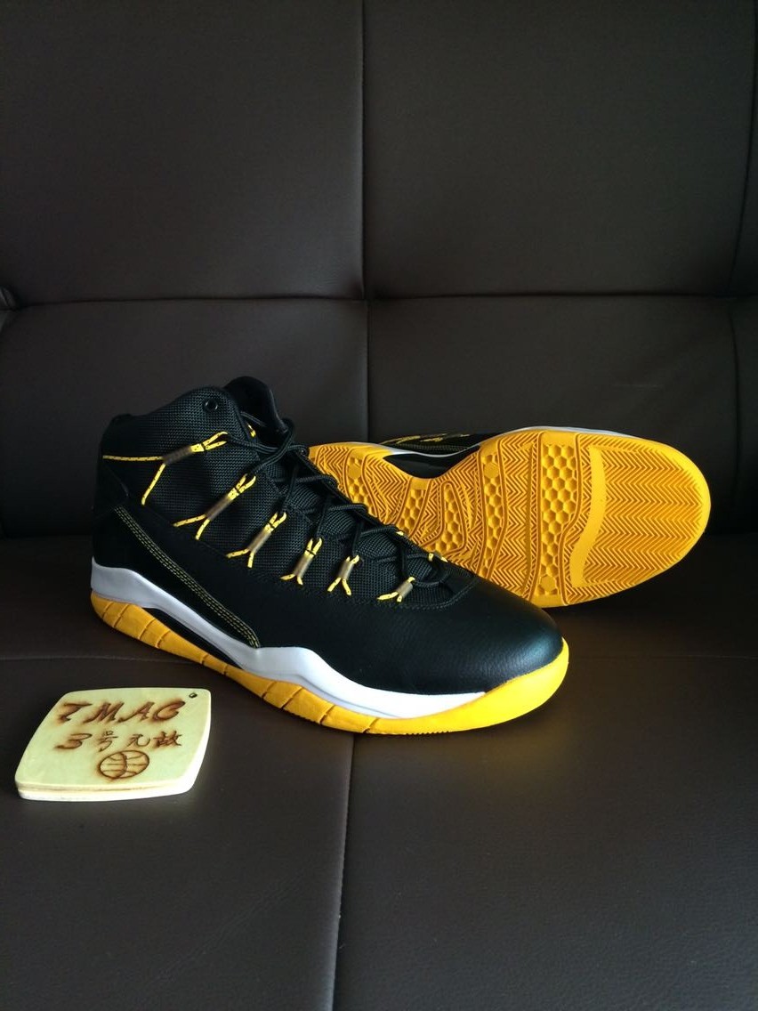 aj jordan prime flight 黑黄配色 乔十简版 616846-012