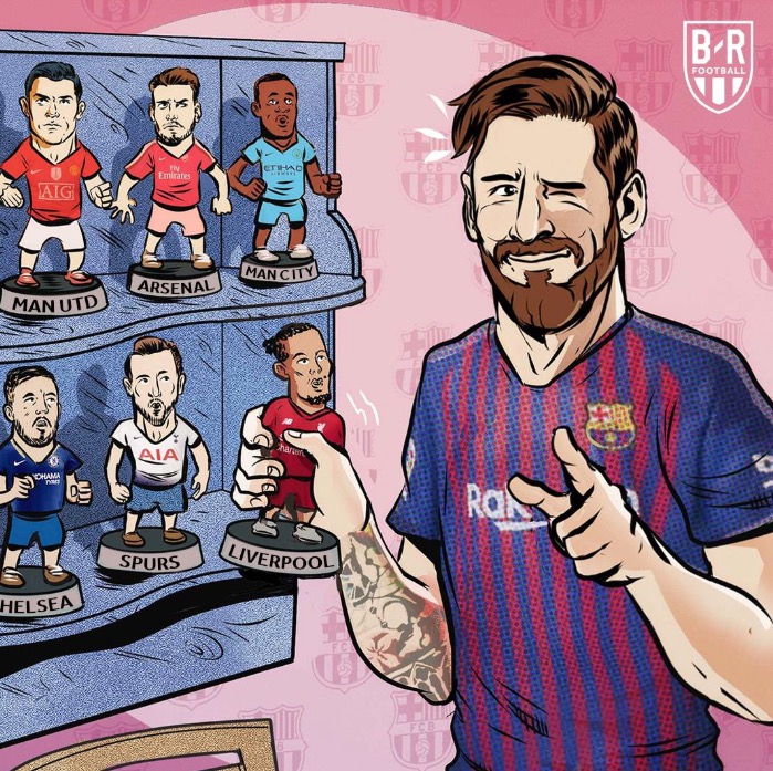 这也是他巴萨职业生涯的第599球!