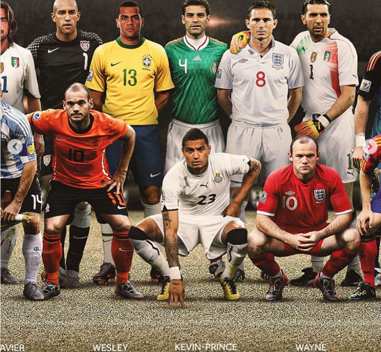 星光熠熠!br海报:2010年南非世界杯上各国球星 - ny足球比分网