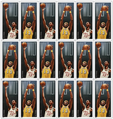 张伯伦将登美国邮票,NBA第一人_虎扑NBA新闻