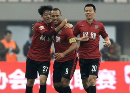 GIF:美如画!权健前场倒三角配合破门_虎扑中国