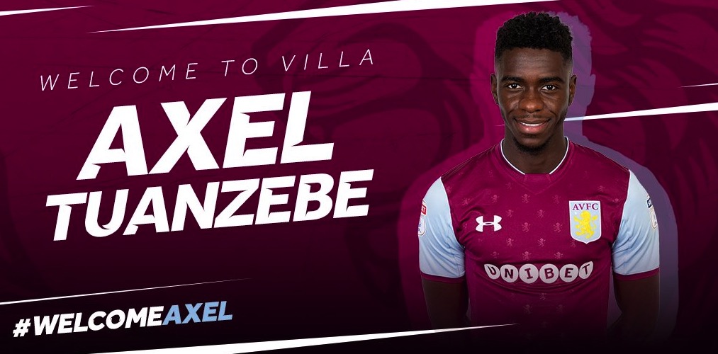 官方：阿斯顿维拉租借图安泽贝至赛季结束