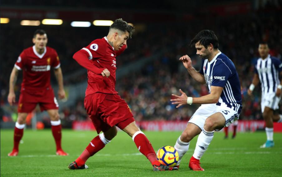 GIF：菲尔米诺破门，利物浦1-0西布朗