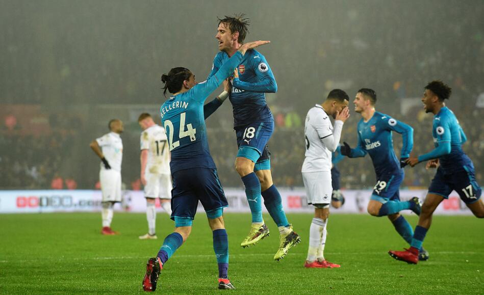 GIF：蒙雷亚尔破门，<a href=https://www.310bf.com/tags-%E9%98%BF%E6%A3%AE%E7%BA%B3-0.html target=_blank class=infotextkey>阿森纳</a>1-0斯旺西