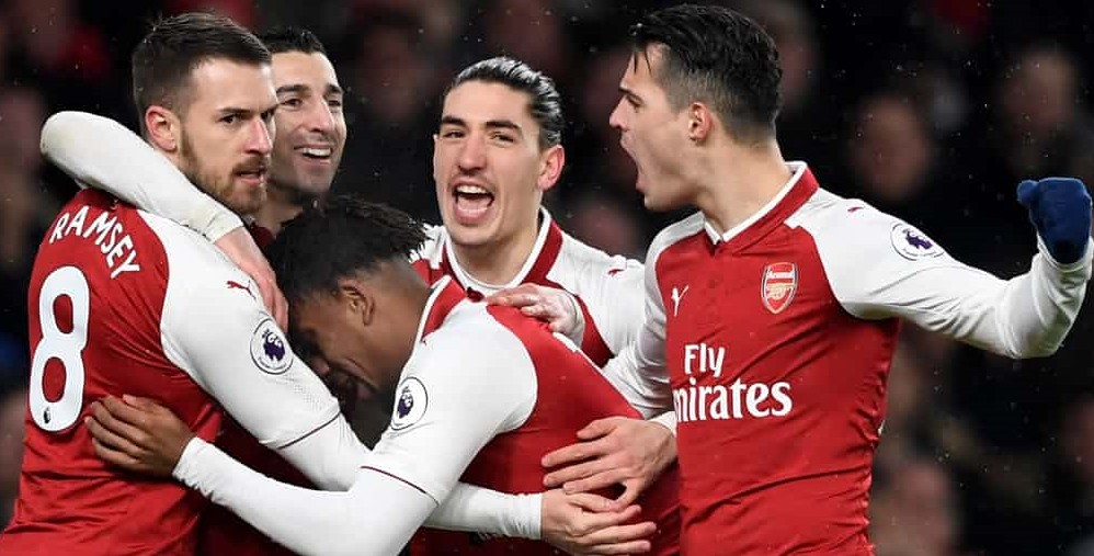 拉姆塞戴帽奥巴梅扬首秀进越位球，阿森纳5-1大胜埃弗顿