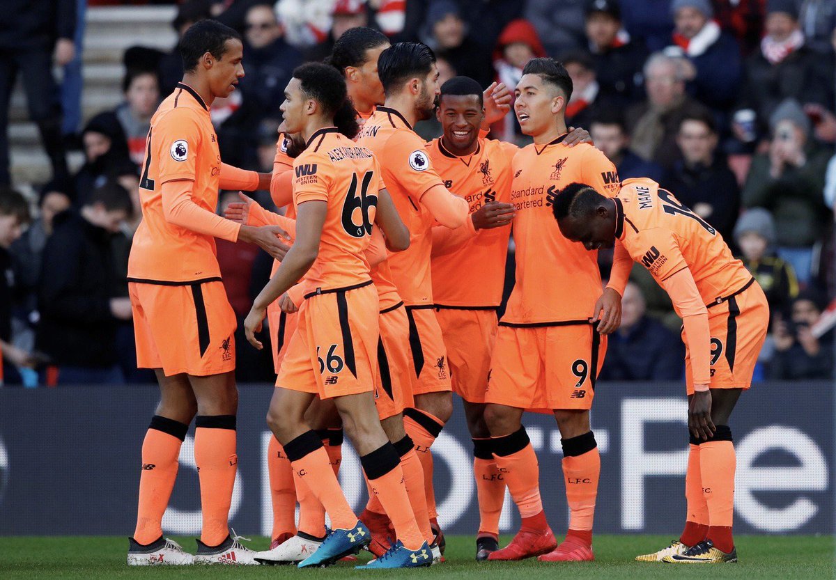 菲尔米诺萨拉赫互献传射，利物浦客场2-0南安普敦