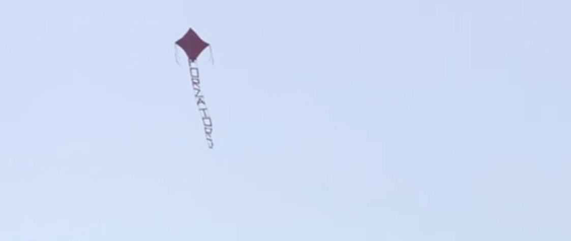 GIF：主场球迷放出风筝横幅为都灵加油