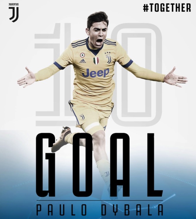 GIF：变阵出奇效，迪巴拉前插单刀破门