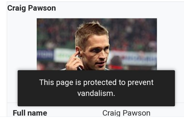 判罚惹争议，双红会主裁判鲍森维基百科页面被锁定