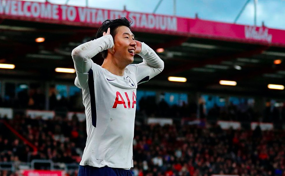 GIF：伯恩茅斯后防空虚，孙兴慜长驱直入单刀破门