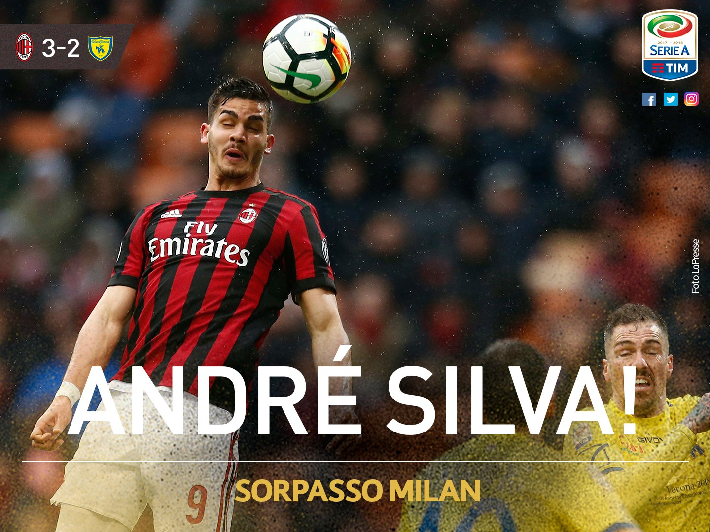 GIF：绝地反击，席尔瓦禁区内抽射助米兰逆转