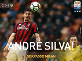 GIF：绝地反击，席尔瓦禁区内抽射助米兰逆转