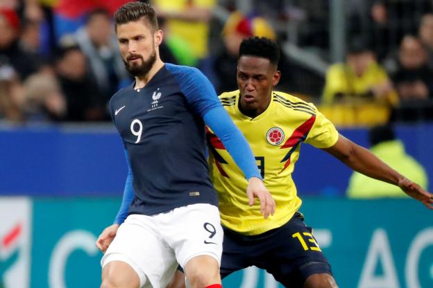 吉鲁：在世界杯期间，我们不能忘记输给哥伦比亚的这场比赛