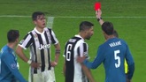 GIF：迪巴拉踢中卡瓦哈尔累计两黄被罚下