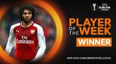 官方：阿森纳中场埃尔内尼当选本轮欧联杯最佳球员