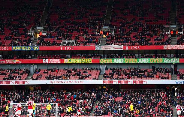 邮报：联赛低上座率将成<a href=https://www.310bf.com/tags-%E9%98%BF%E6%A3%AE%E7%BA%B3-0.html target=_blank class=infotextkey>阿森纳</a>决定温格帅位的关键