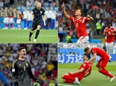踢球者世界杯四分之一淘汰赛最佳阵容：法国比利时各三人